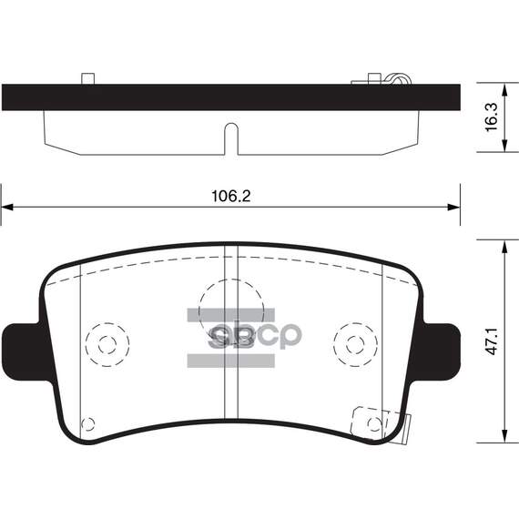 Купить КОЛОДКИ ТОРМОЗНЫЕ OPEL INSIGNIA 08-/SAAB 9-5 10- ЗАДНИЕ SP2135