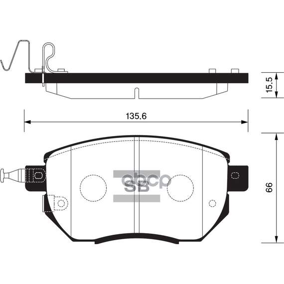 Купить КОЛОДКИ ТОРМОЗНЫЕ INFINITI FX35/45 03-/NISSAN MURANO 05- ПЕРЕДНИЕ SP2107