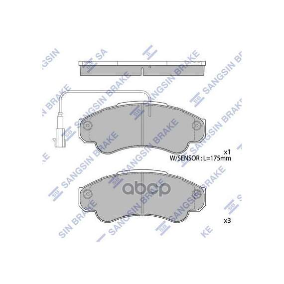Купить КОЛОДКИ ТОРМОЗНЫЕ ДИСКОВЫЕ PEUGEOT BOXER 2.0HDI/2.8HDI, FIAT DUCATO 2.8D/JTD 02 SP4033