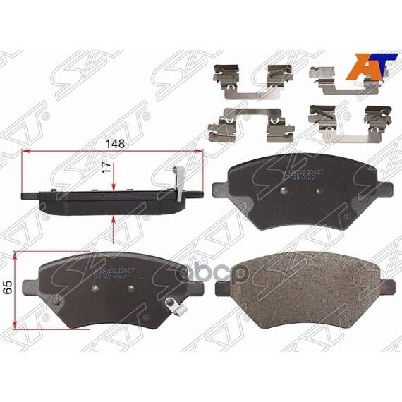 Купить КОЛОДКИ ТОРМОЗНЫЕ ПЕРЕДНИЕ CHERY TIGGO 4 17-/ TIGGO 7 16-/TIGGO 8 19- ST280120