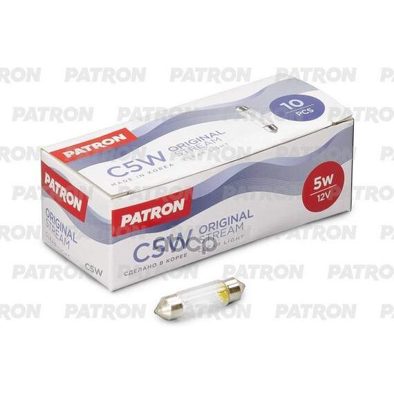 Купить ЛАМПА НАКАЛИВАНИЯ (10ШТ В УПАКОВКЕ) C5W 12V 5W SV8.5 PL3501