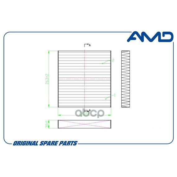 Купить ФИЛЬТР САЛОННЫЙ JEEP (GRAND CHEROKEE IV WL, WK2) (2010-) AMD AMD.FC867