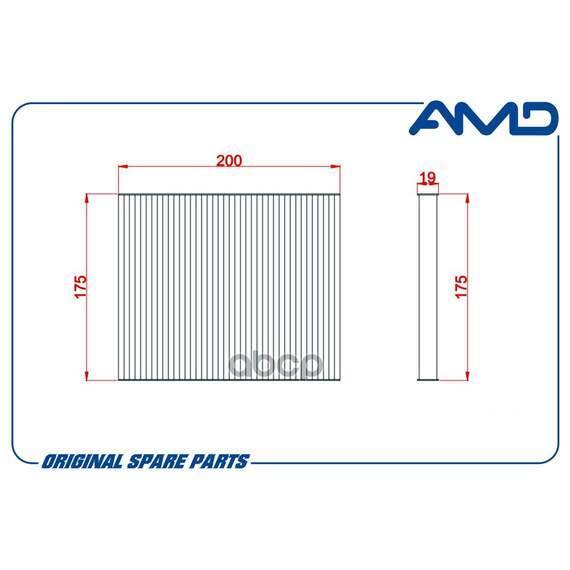Купить ФИЛЬТР САЛОННЫЙ MAZDA (CX-9 TB) (2006-) AMD AMD.FC798