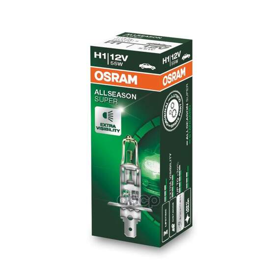 Купить ЛАМПА Г/С H1 (55W) P14,5S (ALLSEASON) 12V 64150ALS 4050300504544