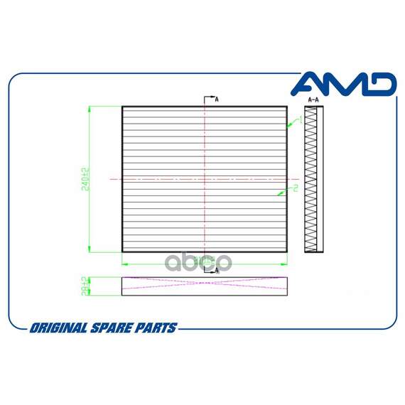 Купить ФИЛЬТР САЛОННЫЙ AMD AMD.FC755