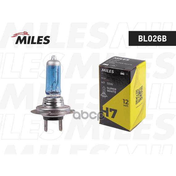 Купить ЛАМПА H7 12V 55W PX26D SUPER WHITE BL026B
