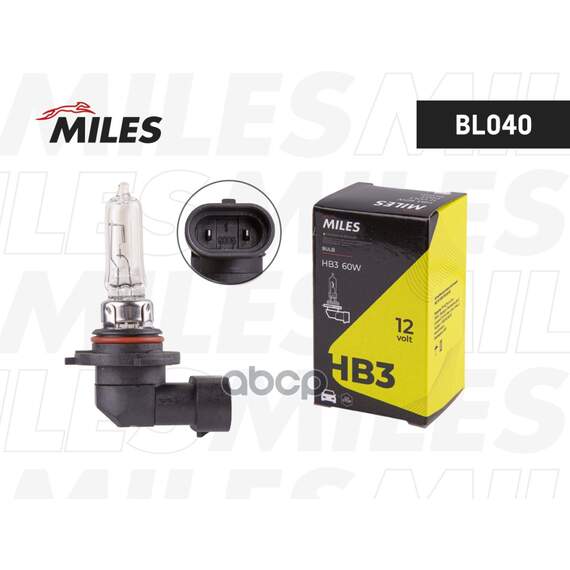 Купить ЛАМПА HB3 12V 60W P20D BL040