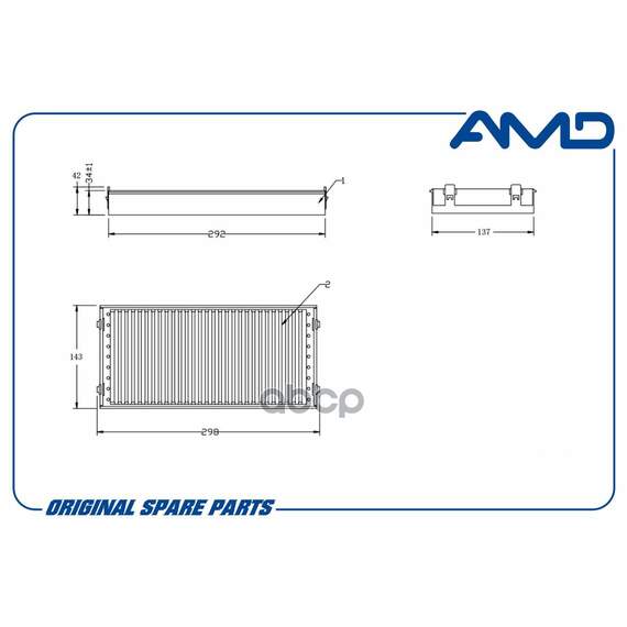 Купить ФИЛЬТР САЛОННЫЙ 64316945585/AMD.FC775 (2 ШТ) AMD AMD AMD.FC775