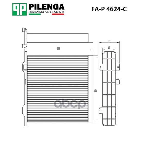 Купить ФИЛЬТР САЛОННЫЙ, УГОЛЬНЫЙ PAJERO III, IV PILENGA FA-P 4624-C