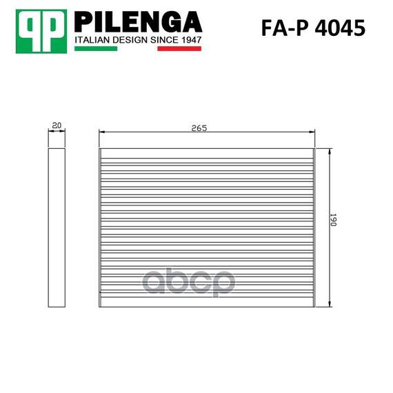 Купить ФИЛЬТР САЛОННЫЙ NISSAN QASHQAI 06->/X-TRAIL (T31) 07-> PILENGA FA-P 4045