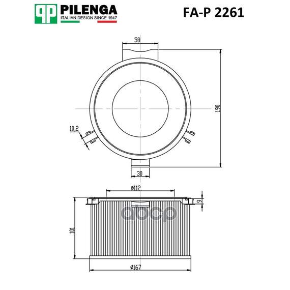 Купить ФИЛЬТР САЛОННЫЙ VW T4 90-03 PILENGA FA-P 2261