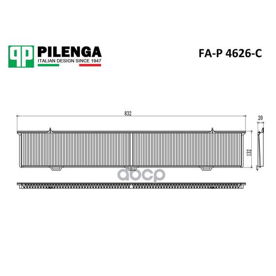 Купить ФИЛЬТР САЛОННЫЙ (УГОЛЬНЫЙ) BMW E81/E87/E90/X1(E84) PILENGA FA-P 4626-C
