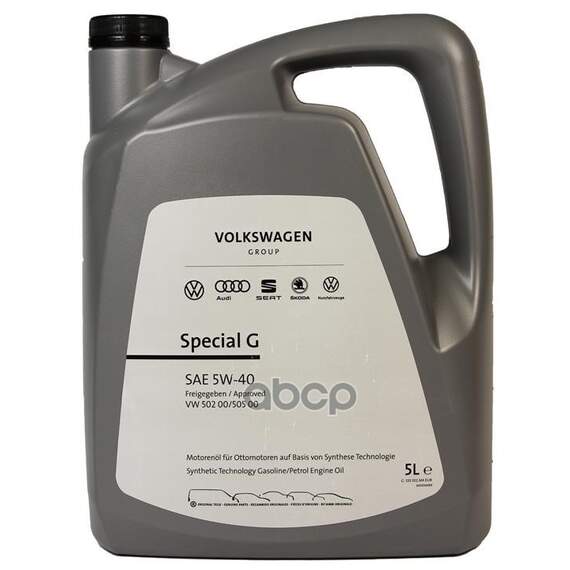 Купить МАСЛО МОТОРНОЕ VAG SPECIAL G 5W-40 СИНТЕТИЧЕСКОЕ 5 Л GS55502M4EUR