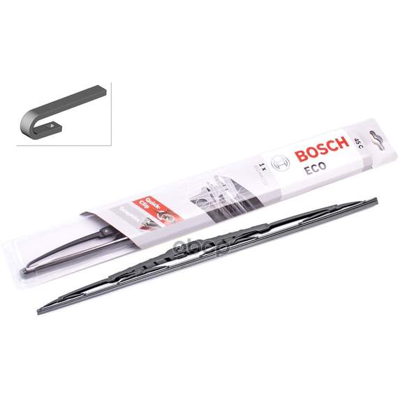 Купить ЩЕТКА СТЕКЛООЧИСТИТЕЛЯ 450 ММ КАРКАСНАЯ 1 ШТ BOSCH ECO 3 397 004 668