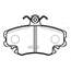 Купить КОЛОДКИ ТОРМОЗНЫЕ ДИСКОВЫЕ ПЕРЕДНИЕ RENAULT CLIO 91/R19 92-96, PEUGEOT 205/309 1.9GTI 98 (СТАРЫЙ АРТ. CKRN-1) GK0909