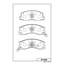 Купить КОЛОДКИ ТОРМОЗНЫЕ ДИСКОВЫЕ ПЕР. TOYOTA PREVIA 2.4I 90-96 D2106M