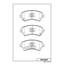 Купить КОЛОДКИ ТОРМОЗНЫЕ ДИСКОВЫЕ ПЕРЕД TOYOTA COROLLA (E12) 01-07 D2224MH
