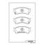 Купить КОЛОДКИ ТОРМОЗНЫЕ ДИСК ПЕРЕД MAZDA PREMACY (CP) 00-05 D3084MH
