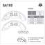 Купить КОЛОДКИ ТОРМОЗНЫЕ БАР. HYUNDAI SOLARIS 17- SA193