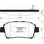 Купить КОЛОДКИ ТОРМОЗНЫЕ TOYOTA COROLLA/PRIUS/YARIS 1.0-1.6 99- ПЕРЕДНИЕ SP1244