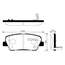 Купить КОЛОДКИ ТОРМОЗНЫЕ HYUNDAI SANTA FE (CM) 2.2D 09-/KIA SORENTO (XM) 09- ЗАДНИЕ SP1247